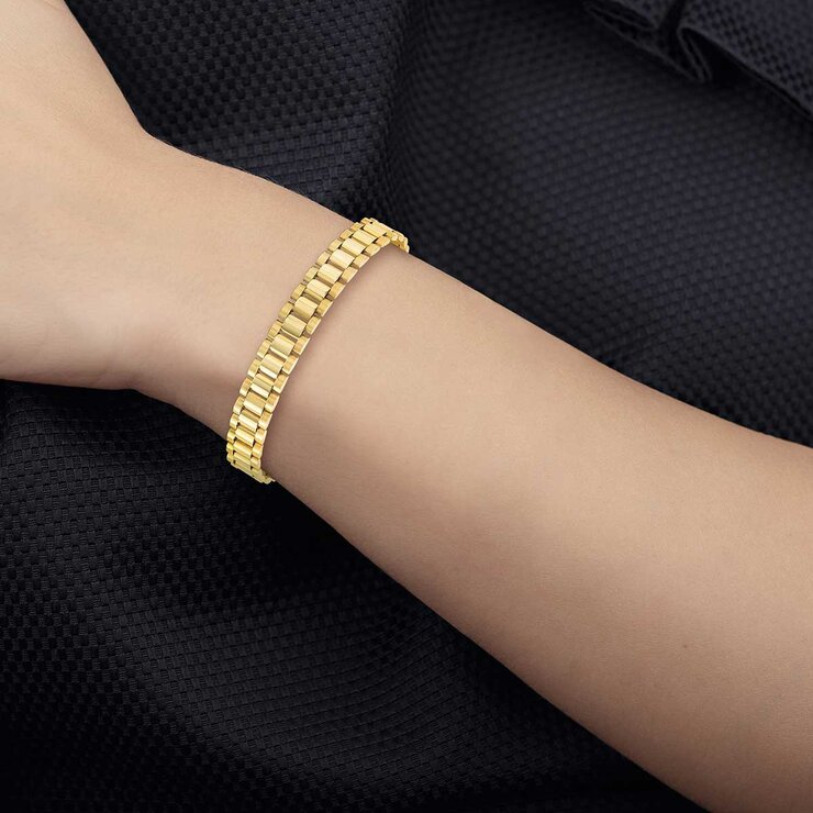 Pulsera de Eslabones, Oro Italiano de 14K — Imagen 3 de 4