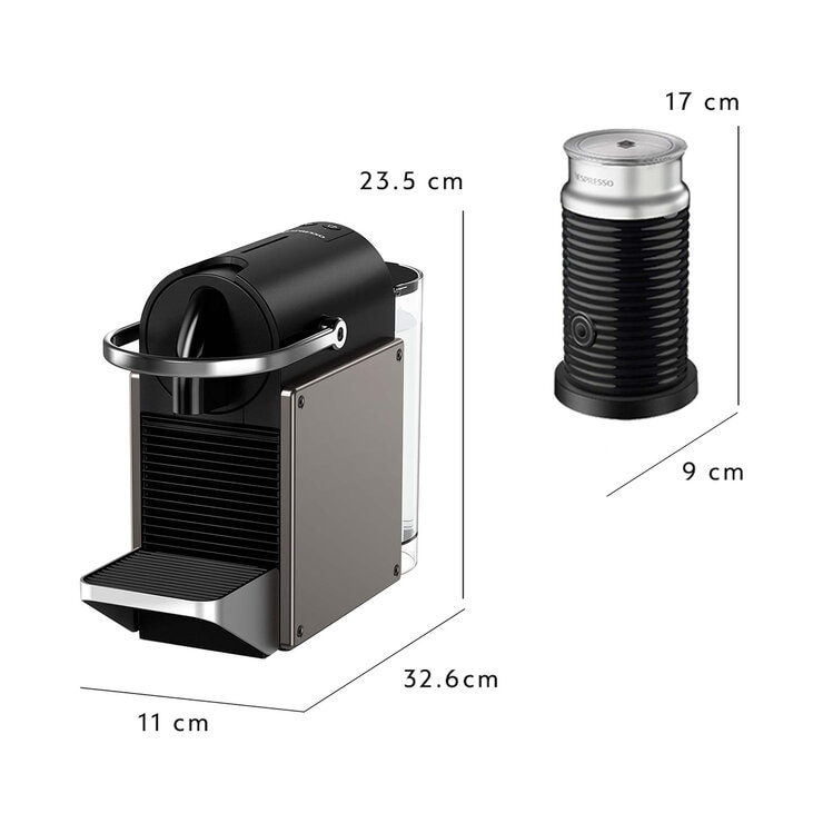 Nespresso, Cafetera Combo PIXIE TITAN + Espumador de leche aeroccino 3 — Imagen 1 de 4