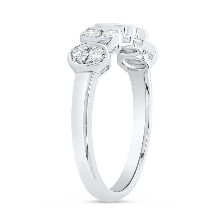 Anillo de Diamantes 0.50ctw, de Oro Blanco 14K — Imagen 3 de 4