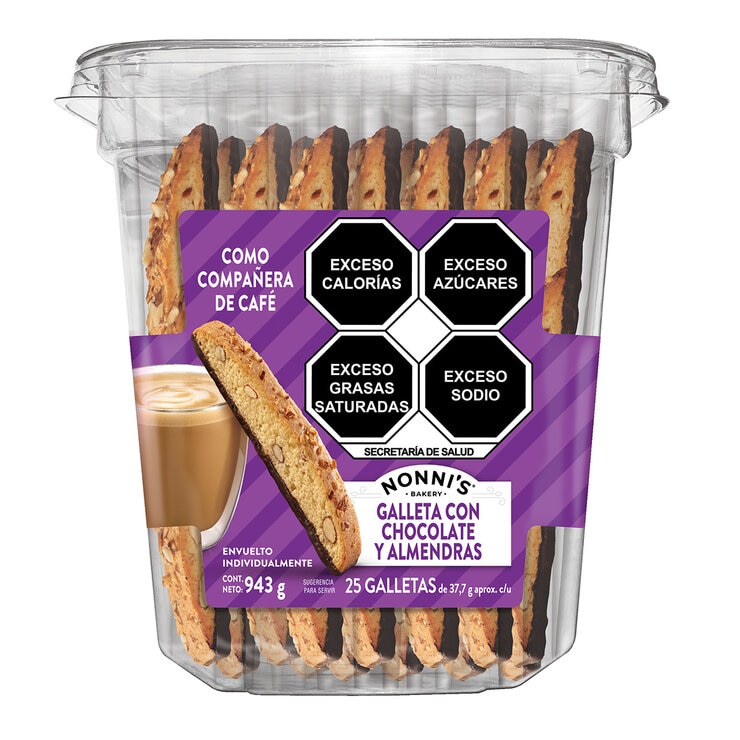 Nonni's Bakery Galletas con Chocolate y Almendra 943 g — Imagen 1 de 4