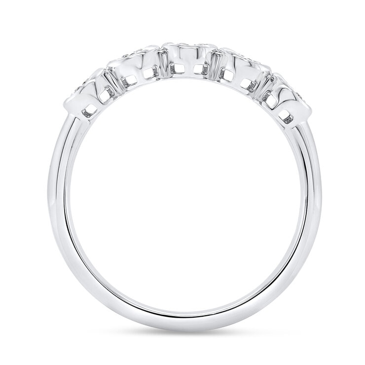 Anillo de Diamantes 0.50ctw, de Oro Blanco 14K — Imagen 4 de 4