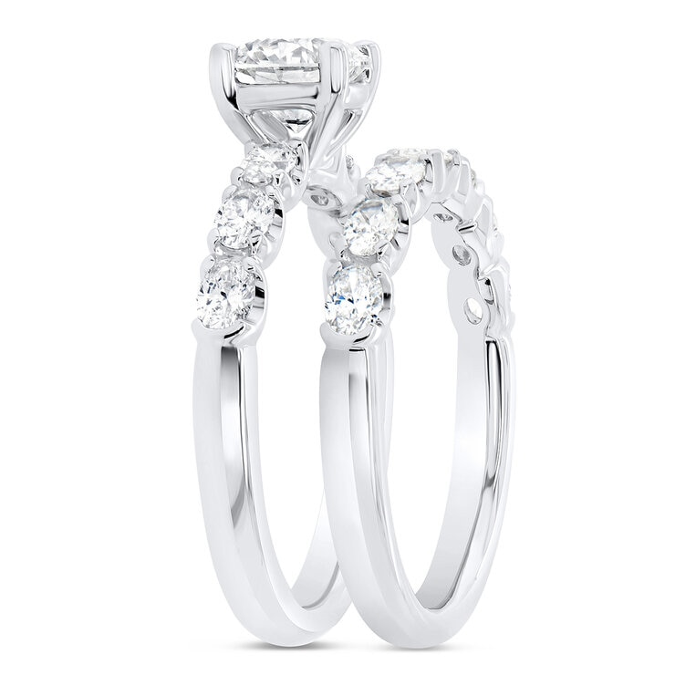 Anillo de Diamantes 0.50ctw, de Oro Blanco 14K — Imagen 2 de 4