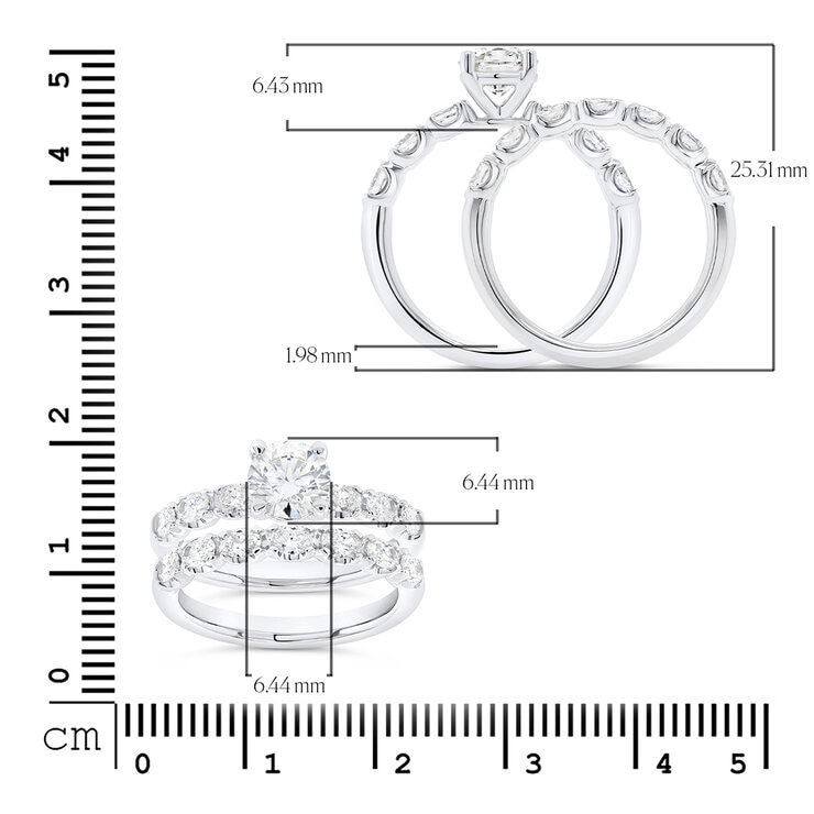 Anillo de Diamantes 0.50ctw, de Oro Blanco 14K — Imagen 4 de 4