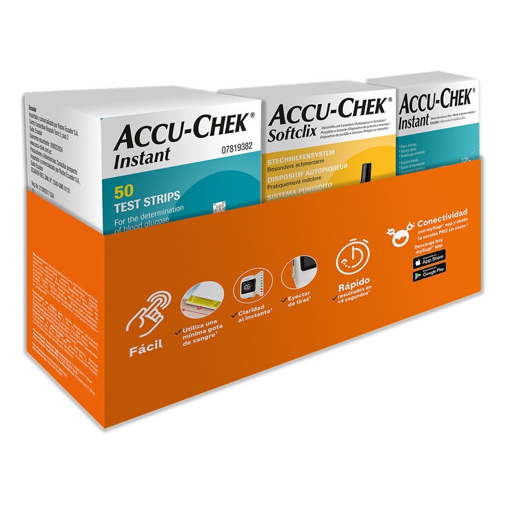 Accu-Chek Instant Kit MO + Softclix Kit + Instant 25 — Imagen 2 de 2