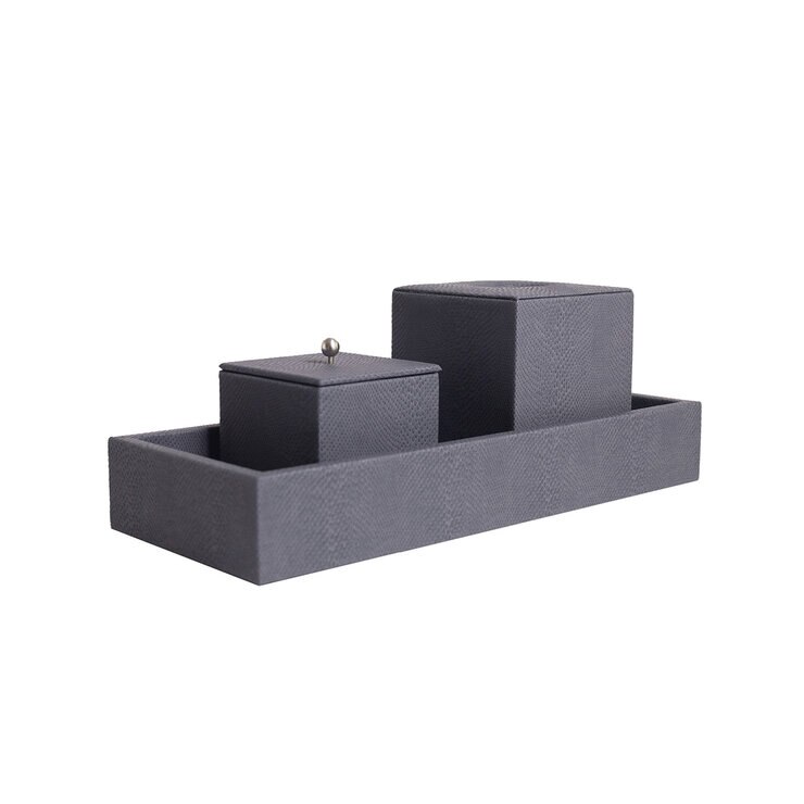 BHOME, Juego de Baño de Vinipiel, 3 Piezas, Varios Colores — Imagen 2 de 3