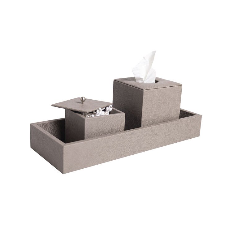 BHOME, Juego de Baño de Vinipiel, 3 Piezas, Varios Colores — Imagen 3 de 3
