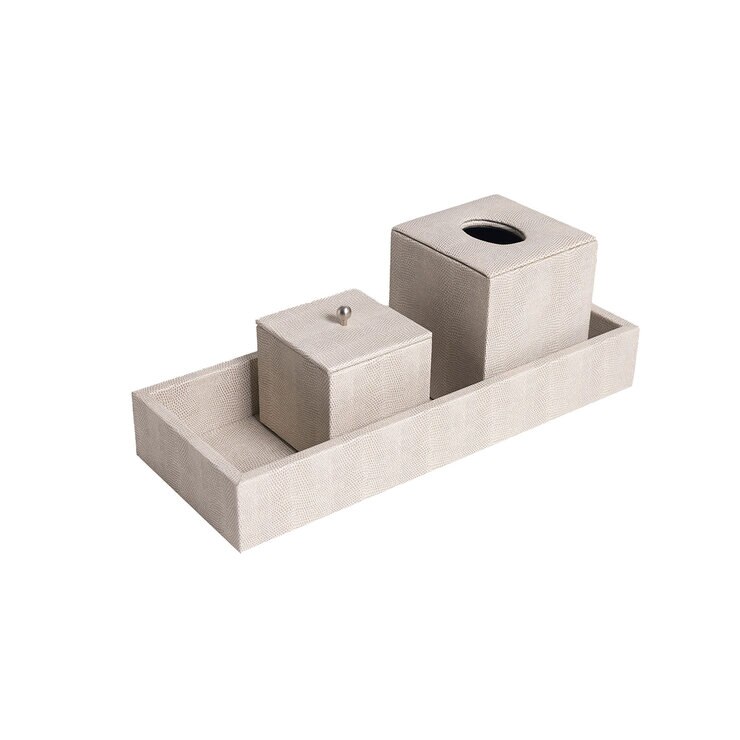 BHOME, Juego de Baño de Vinipiel, 3 Piezas, Varios Colores — Imagen 1 de 3