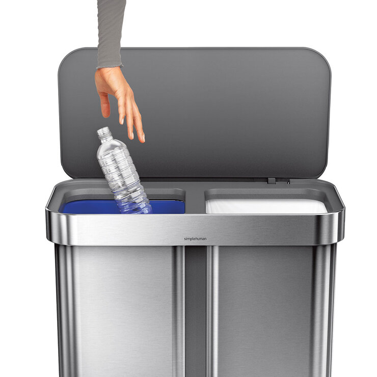 Simplehuman, Bote de basura doble 58 L — Imagen 3 de 4