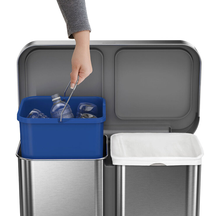 Simplehuman, Bote de basura doble 58 L — Imagen 4 de 4