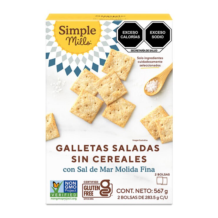 Simple Mills Galletas Saladas 2 Bolsas de 283.5g — Imagen 1 de 3