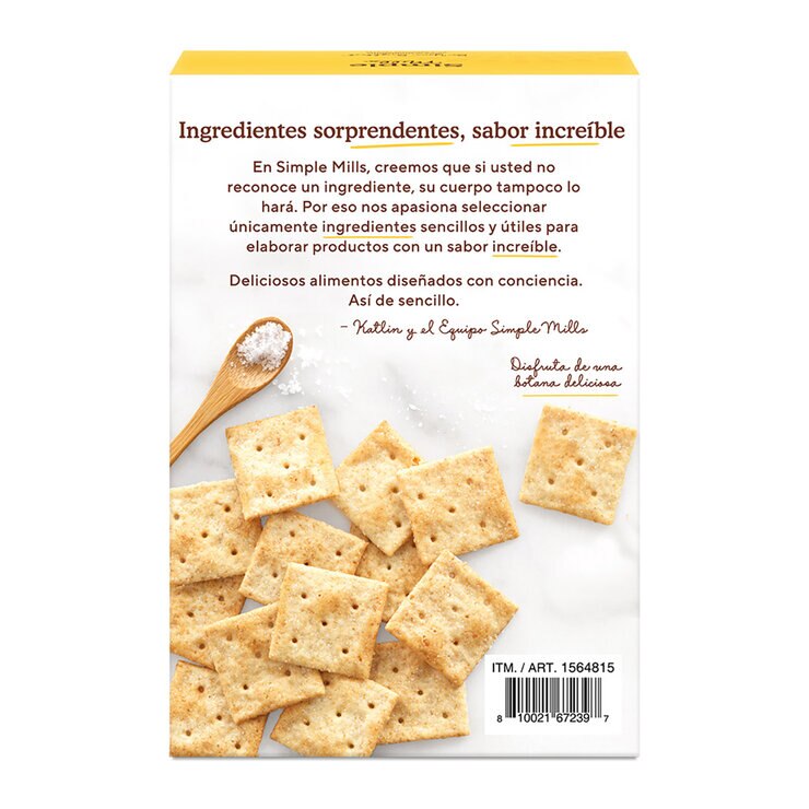 Simple Mills Galletas Saladas 2 Bolsas de 283.5g — Imagen 3 de 3