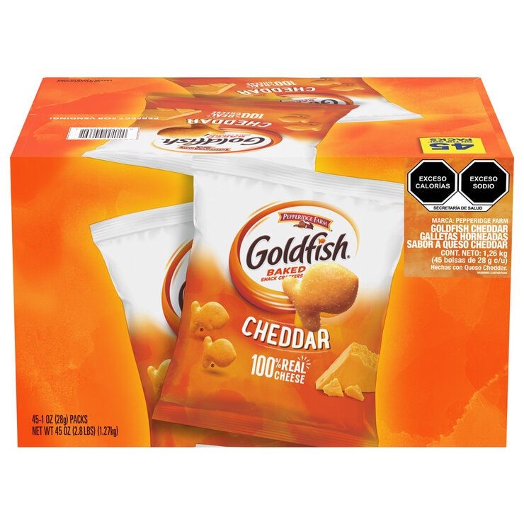 Pepperidge Farm Goldfish Galletas Horneadas Sabor Queso Cheddar 1.2 kg — Imagen 1 de 3