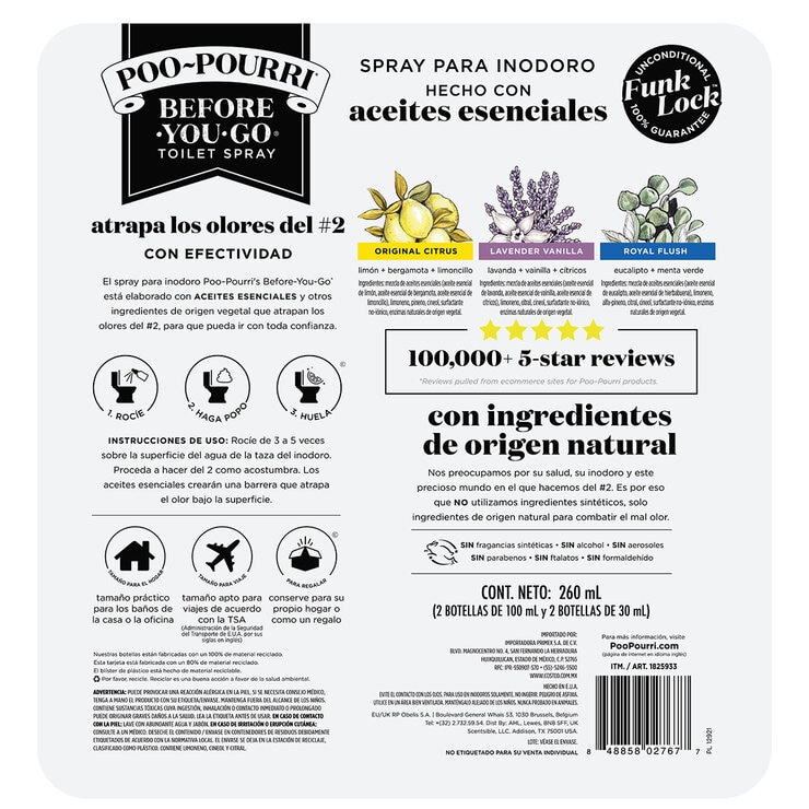 Poo Pourri Aromatizante en Spray para Baño 4 pzs — Imagen 2 de 2