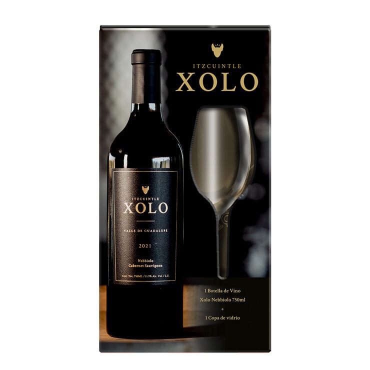 Vino Tinto Xolo Nebbiolo 750ml + Copa — Imagen 1 de 2