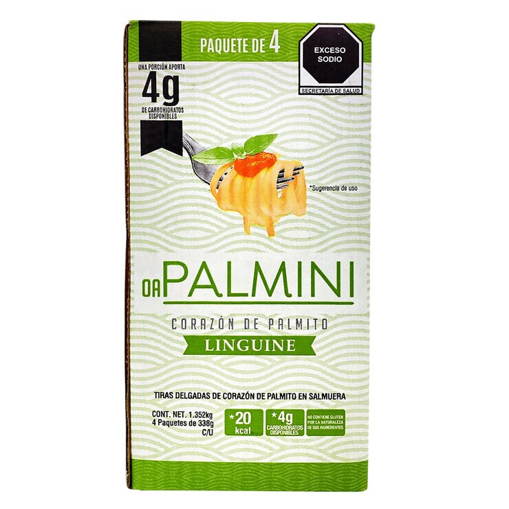 Palmini Sustituto de Pasta a Base de Palmitos 4 paquetes de 338 g — Imagen 1 de 3