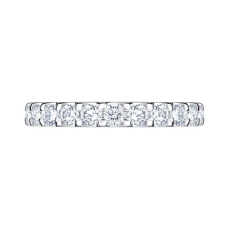 Anillo de Eternidad, 1.50ctw Diamantes, Oro Blanco de 14K — Imagen 2 de 4