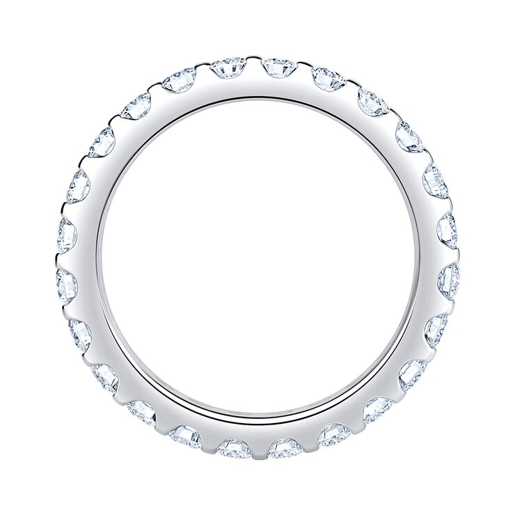 Anillo de Eternidad, 1.50ctw Diamantes, Oro Blanco de 14K — Imagen 4 de 4