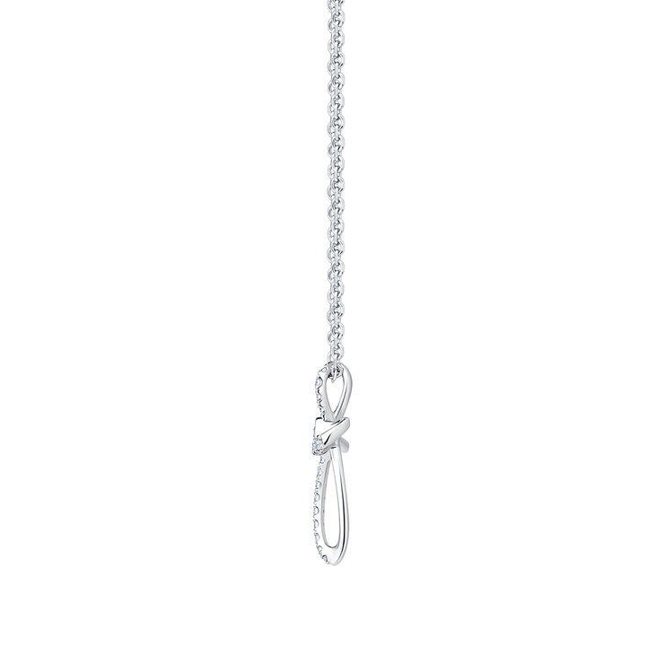 Dije de Cruz de Diamantes, 0.25ctw, Oro Blanco de 14K, 45.72cm ajustable — Imagen 3 de 4