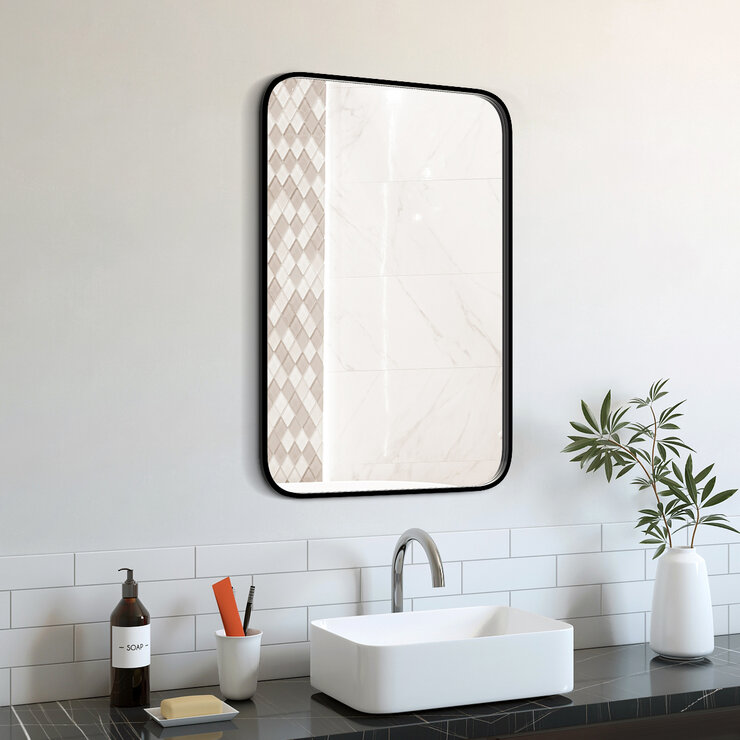 A&E, Lexy, Espejo Negro Rectangular 61x91 cm — Imagen 3 de 3