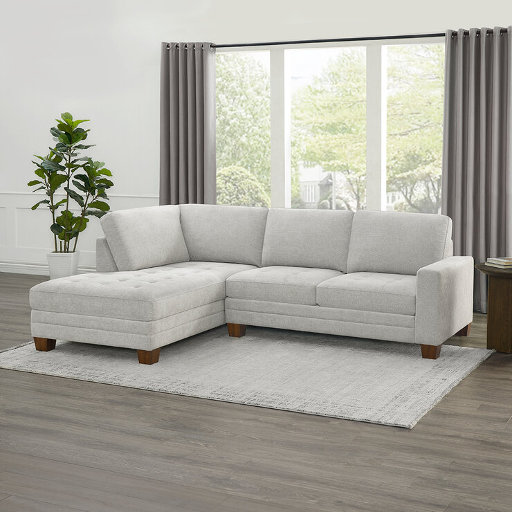 Thomasville, Sofá Seccional de Tela de 2 piezas con Chaise — Imagen 1 de 4