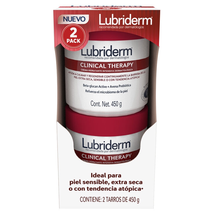 Lubriderm Clinical Therapy 2 Tarros de 450 g — Imagen 1 de 4