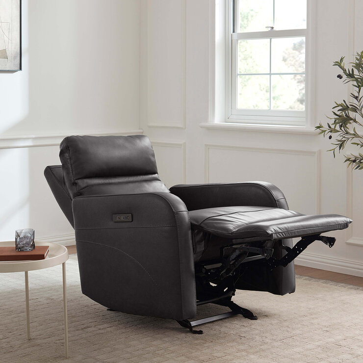 Gilmancreek Furniture, Sillón Reclinable de Piel con Sistema Eléctrico — Imagen 4 de 4