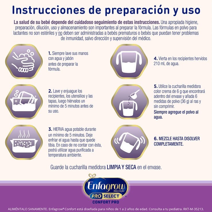 Enfagrow Confort Pro Etapa 2 de 1 a 2 años, 3 latas de 800 g c/u — Imagen 4 de 4