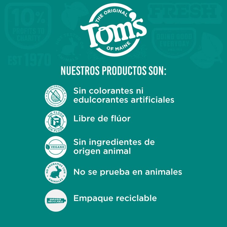TOM'S Pasta Dental 4 pzas de 85 ml — Imagen 2 de 2