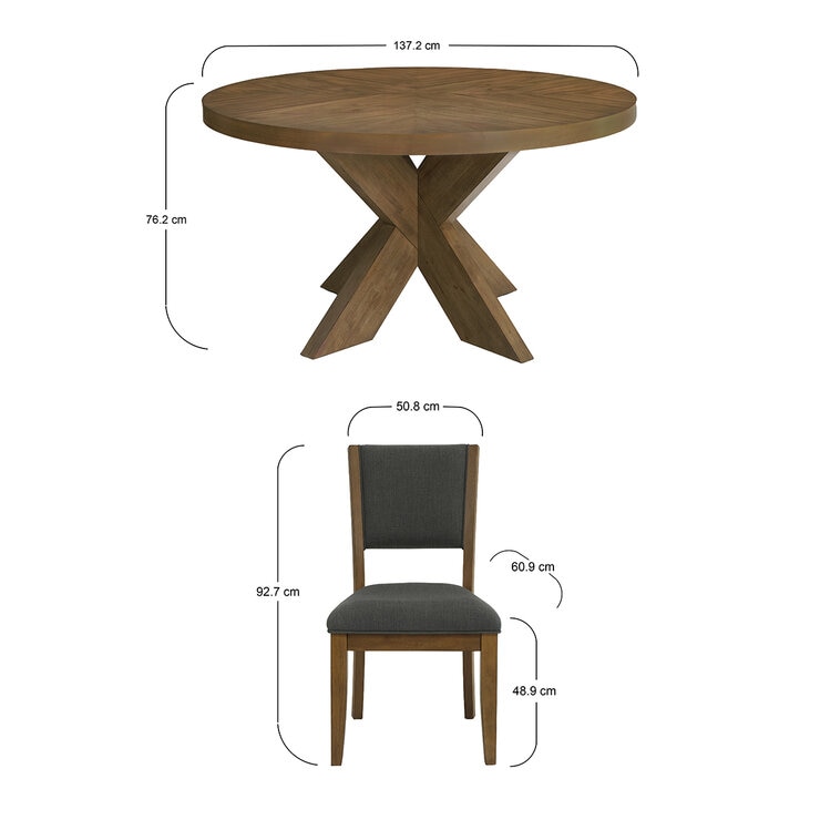 Universal Broadmoore, Zealand, Juego de comedor de 5 piezas — Imagen 4 de 4