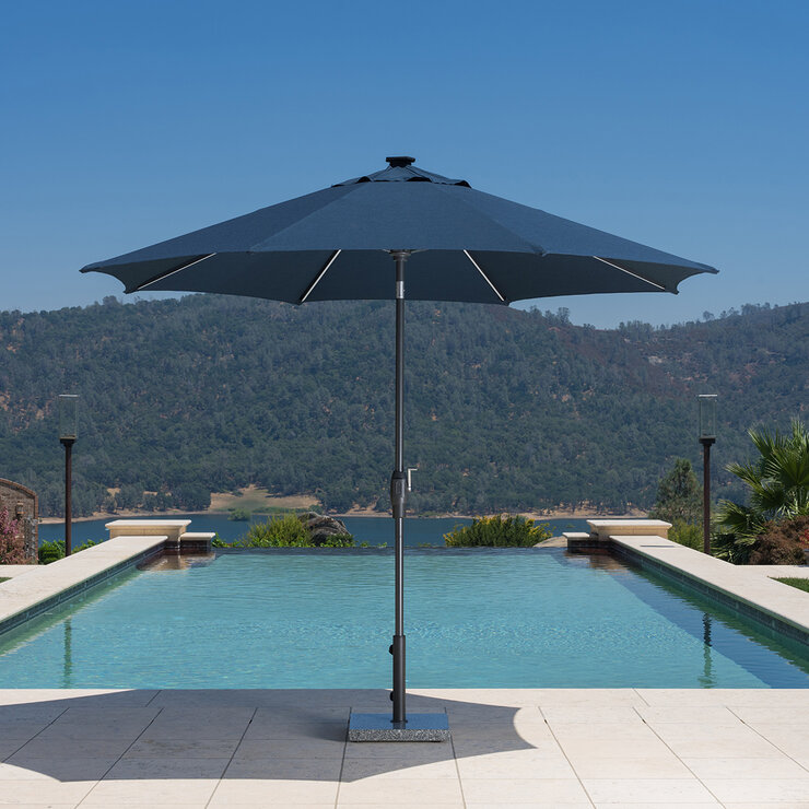 SunVilla, Sombrilla Redonda de 3m con Luz Solar LED — Imagen 2 de 4