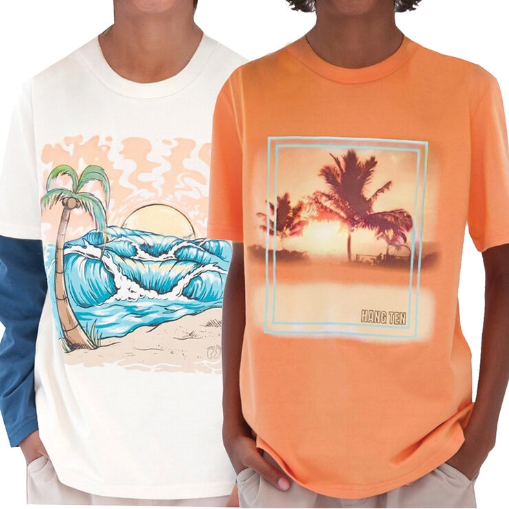 Hangten Playeras 2 piezas para Niños y Niñas Varias Tallas y Colores — Imagen 1 de 4