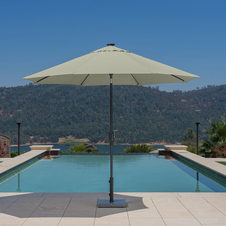 SunVilla, Sombrilla Redonda de 3m con Luz Solar LED — Imagen 4 de 4