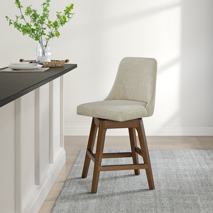 Bayside Furnishings Taburete Giratorio para Mostrador — Imagen 1 de 4