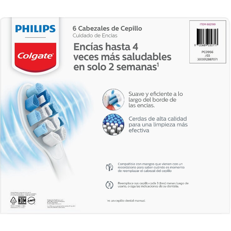 Philips Colgate, Sonic Pro Refills Edición Cuidado de Encías (Blister), 6 piezas — Imagen 2 de 2