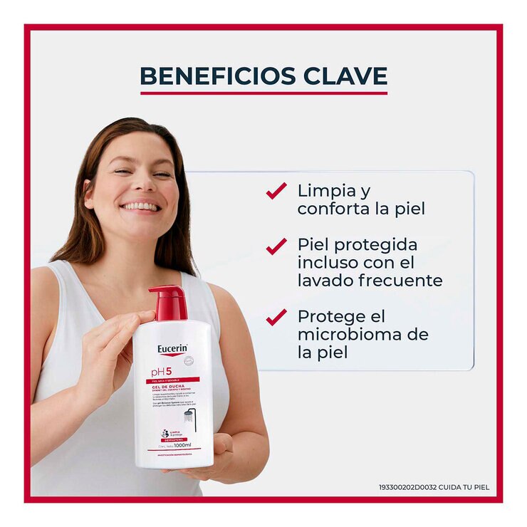 Eucerin Gel de Ducha de 1 Lt. — Imagen 2 de 4