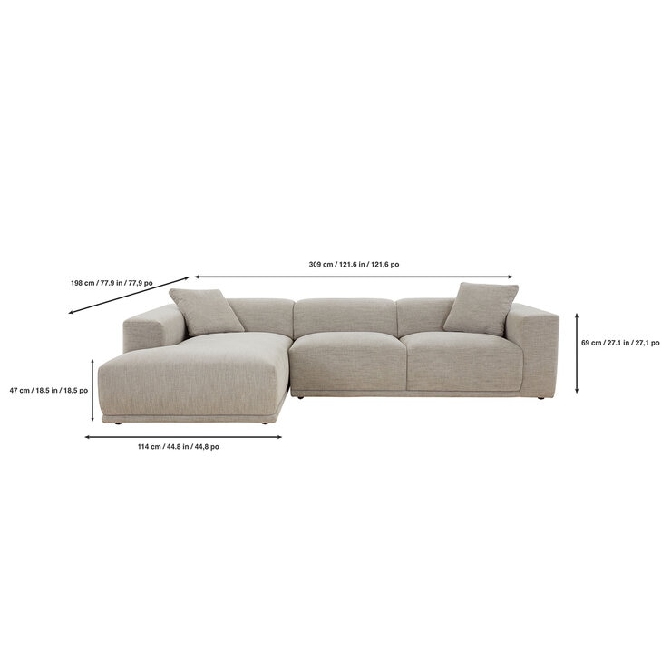 Synergy Home Furnishings, Sofá Seccional de Tela — Imagen 4 de 4