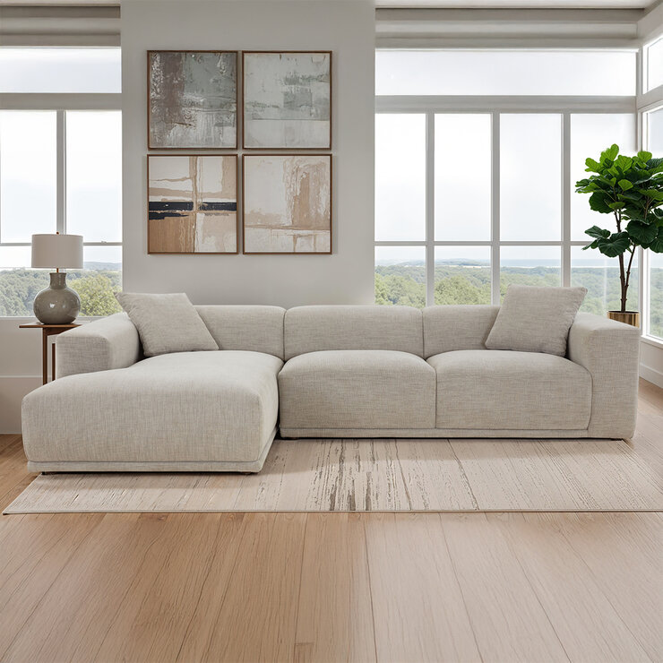 Synergy Home Furnishings, Sofá Seccional de Tela — Imagen 2 de 4