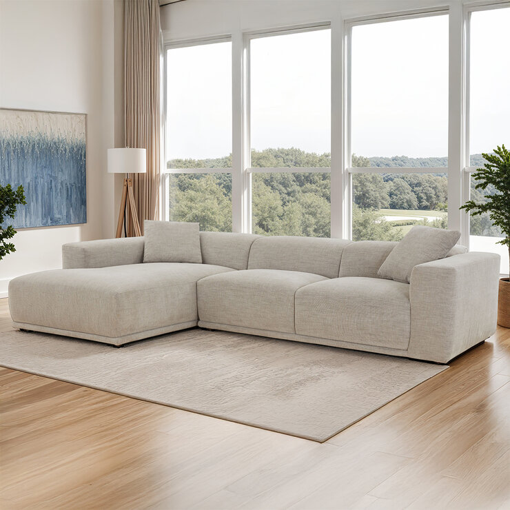 Synergy Home Furnishings, Sofá Seccional de Tela — Imagen 1 de 4