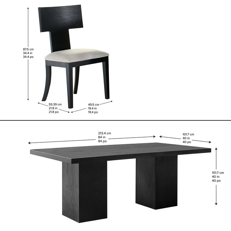 Abbyson Home, Juego de Comedor de 7 Piezas — Imagen 3 de 4