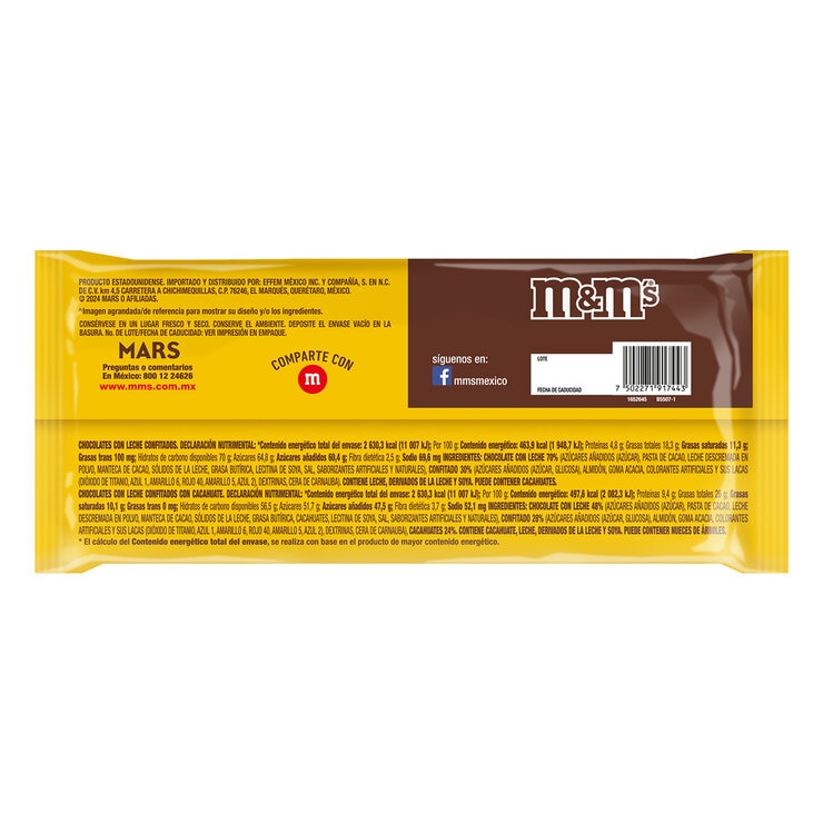M&Ms Chocolates con leche y Cacahuate Confitados Mix Pack surtido de 12 piezas — Imagen 2 de 4