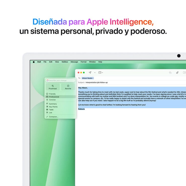Apple iMac 24" 256GB 4.5K Chip M4 Verde CPU de 10 Núcleos GPU de 10 Núcleos Memoria Unificada de 16GB — Imagen 3 de 4