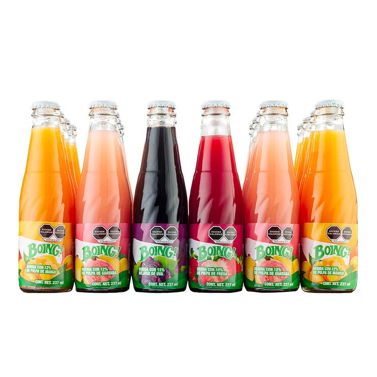 Boing Bebidas de Sabores Surtidos 24 pzas de 237 ml