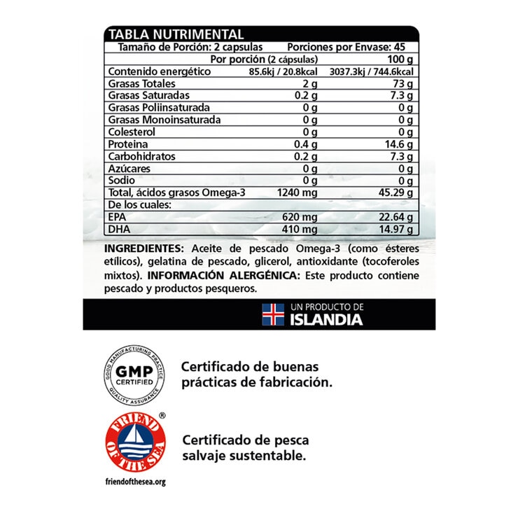 LYSI Aceite de Pescado Frasco de 90 Cápsulas — Imagen 3 de 4