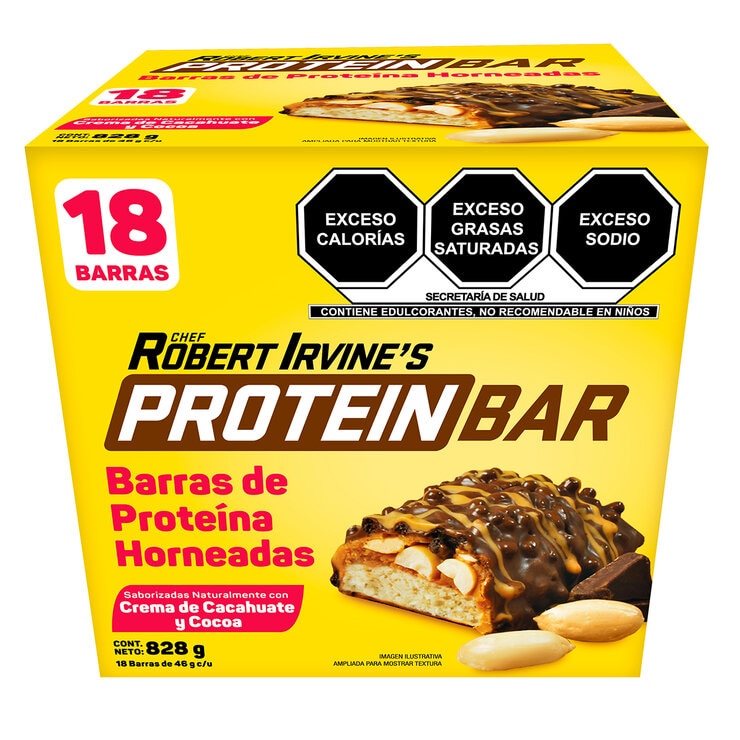 Chef Robert Irvine's Barras de Proteína Horneadas 18 pzas de 46 g — Imagen 1 de 4