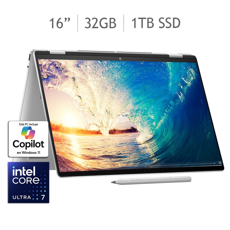 HP Envy x360 16-ac0000la Laptop 16" 2.8K OLED Intel Core Ultra 7 32GB 1TB SSD + Stylus Pen — Imagen 1 de 4