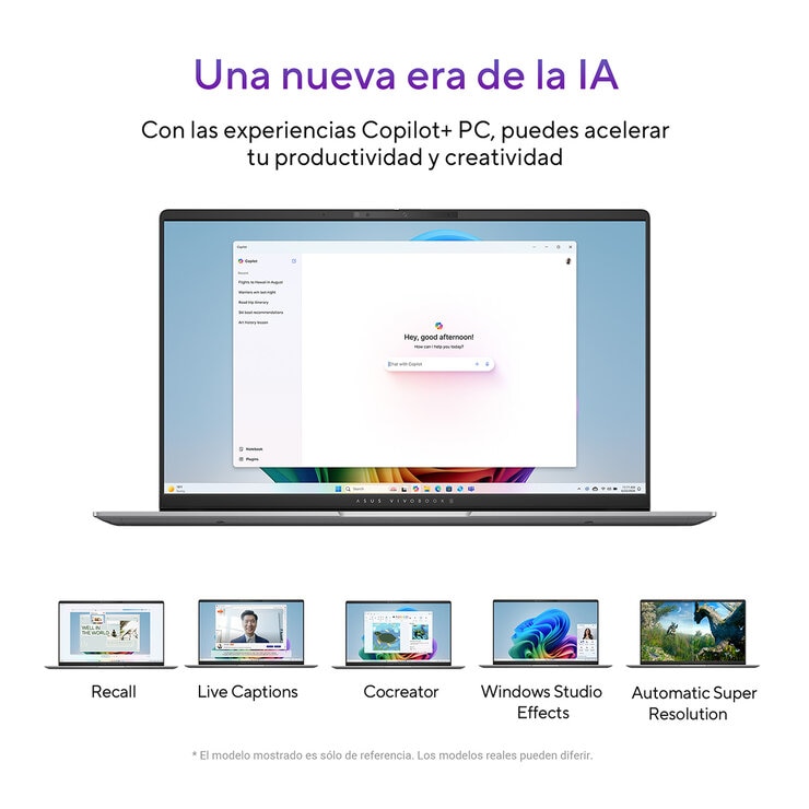 ASUS Vivobook S 15 Laptop Copilot+PC 15.6" 3K OLED Snapdragon X Plus 16GB 512GB SSD — Imagen 2 de 4