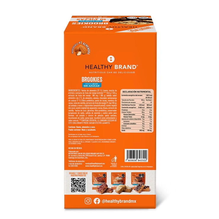 Healthy Brand Brookies 10pzas de 45g — Imagen 2 de 4