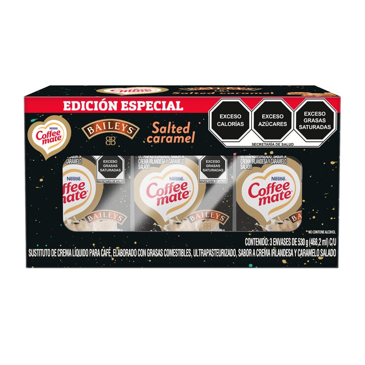 Coffee Mate Líquido Baileys Salted Caramel 3 pzs 530 g — Imagen 1 de 4