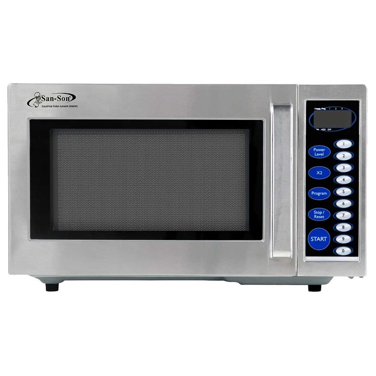 SAN SON MICROONDAS PROGRAMABLE DE ACERO — Imagen 1 de 3