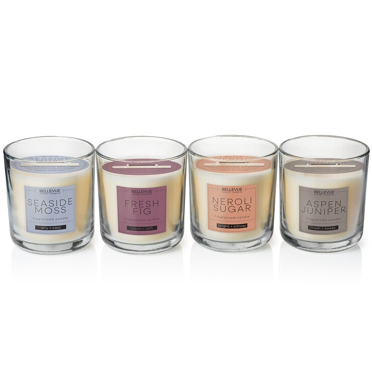 Bellevue Luxury Candles Veladoras de Lujo 4 Piezas — Imagen 2 de 4